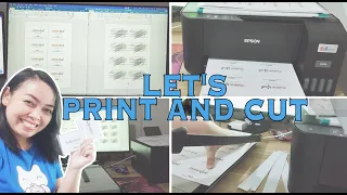 LET'S PRINT AND CUT THANK YOU CARD USING MY NEW PRINTER | SUPER LATE UPLOAD | Cassy Soriano