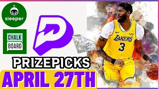 NBA PRIZEPICKS | PROP PICKS | SATURDAY | 4/27/2024 | NBA BETTING | BET PROPS