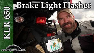 Wiring a Rear Brake Light Flasher and LED Bulb on a 3rd-Gen KLR650...