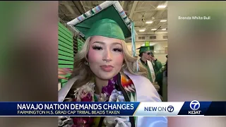 Navajo Nation council demands change amid Farmington H.S. graduate's tribal beads removal