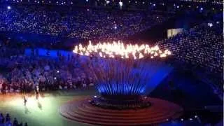 Jay-Z, Rihanna and Coldplay perform as the Paralympic Flame is Extinguished