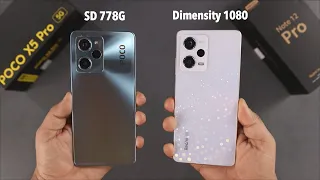 Poco X5 Pro Vs Redmi Note 12 Pro Comparison And SpeedTest(SD 778G Vs Dimensity 1080)