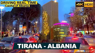 Tirana, Albania - Driving in Tirana ▶ 167 Minutes with Chapters, Tiranë Shqipëri [4K HDR]