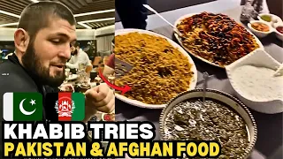 Khabib Nurmagomedov Tries Pakistan And Afghanistan Food