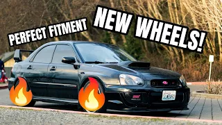 NEW WHEELS FOR MY SUBARU WRX STI! *Perfect fitment*