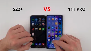 Samsung S22+ vs Xiaomi 11T Pro | SPEED TEST