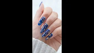 Easy Nail Art with Stickers | Night Sky-Inspired Nails