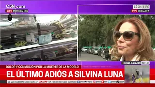 Iliana Calabró en la despedida de Silvina Luna: "La verdad que no lo puedo creer".