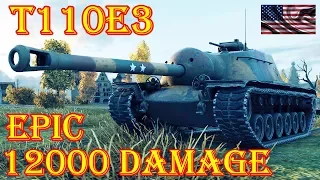 T110E3  12000 DMG  RUINBERG  WORLD OF TANKS