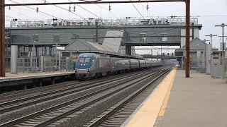 Amtrak HHPC [HHP-8 Cab Car Conversion] Test Train 866 @ Newark Airport Station (2/10/24)