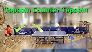 How to do Forehand Topspin Counter Forehand Topspin away from the table