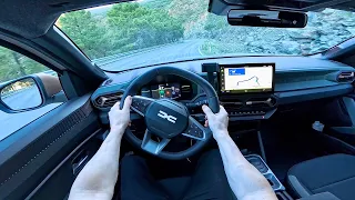 New Dacia Duster Full Hybrid 2024 Test Drive POV on Twisty Roads