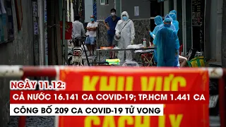 Ngày 11/12: Cả nước 16.141 ca Covid-19, 1.084 ca khỏi | TP.HCM 1.441 ca