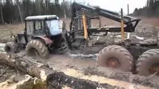 Tractors in MUD! ULTIMATE TRACTOR FAILS 2015 ★ EPIC Tractors FAIL/ WIN Compilation