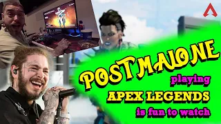 POST MALONE playing with iiTzTimmy - Apex Legends best & funny moment #42