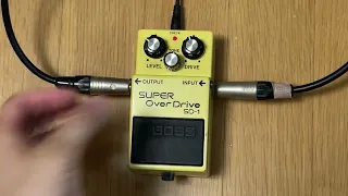 Boss SD-1 MIT 1991 aca 12v Pedal Demo (no talking)