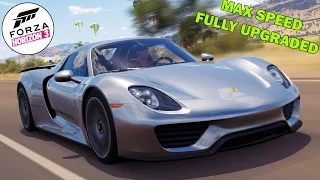 How fast is the Porsche 918 Spyder fully upgraded? - Forza Horizon 3
