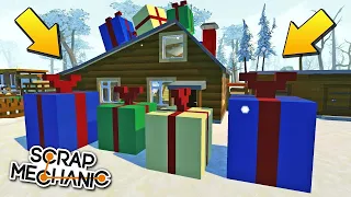 🎁 НОВОГОДНИЕ ПОДАРКИ УПАЛИ на ДЕРЕВНЮ БАБКИ 🎄 МУЛЬТИК в СКРАП МЕХАНИК 🔨 Scrap Mechanic 💾