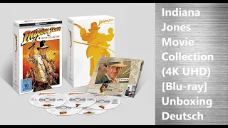 Indiana Jones Movie Collection 4K UHD [Blu-ray] Unboxing Deutsch