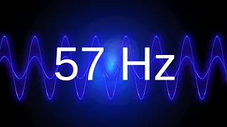 57 Hz clean pure sine wave BASS TEST TONE frequency