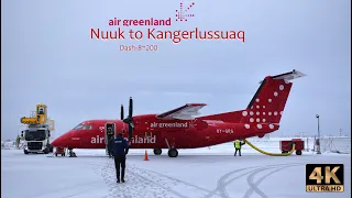 Nuuk to Kangerlussuaq with Air Greenland - 4K