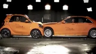 Head-on Collision: Mercedes vs. Smart Car