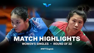 Kim Nayeong vs Jieni Shao | WS | WTT Contender Zagreb 2022 | (R32)