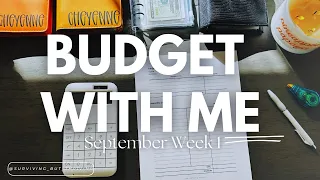 Budget With Me | 1st Week of September | $3,425 | Zero Based Budget