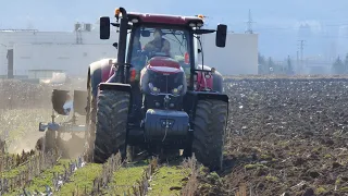 Spring Plowing Case IH Optum 300 CVX Lemken Opal 8