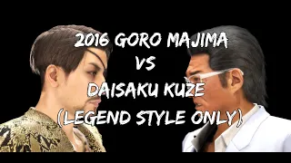 2016 Goro Majima vs Daisaku Kuze (Legend Style Only) (Ultimate Battle 4) | Yakuza 0 w/ Mods