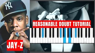 How to play JAY Z REASONABLE DOUBT FULL ALBUM Piano Tutorial