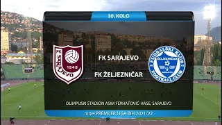 MTEL PREMIJER LIGA BIH (30. kolo): Sarajevo - Željezničar 1:1 / 10.05.2022.