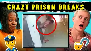 Top 4 Crazy Prison Escapes Caught On Camera | Adults React