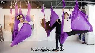 Run BTS! 2022 Special Episode - Flying Yoga Part 1(Myanmar Sub)