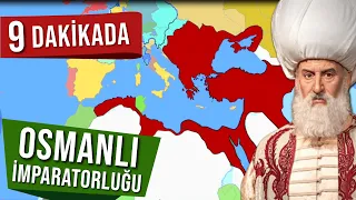 GERÇEK OSMANLI HARİTASI - 9 DAKİKADA OSMANLI İMPARATORLUĞU  - HARİTA ÜZERİNDE TÜM 624 YIL