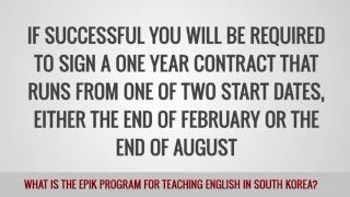 ITTT FAQs - What is the EPIK program for teaching English in South Korea?