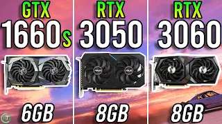 GTX 1660 Super vs RTX 3050 vs RTX 3060