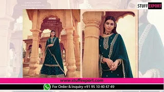 Stuff Export presents Zubeda Sajda Embroidered Work Exclusive Georgette Salwar Suit Catalog Exporter