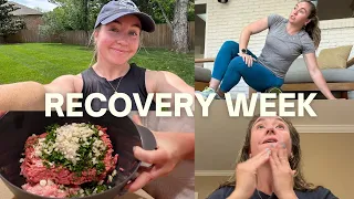 RECOVERY WEEK VLOG | half marathon PR, skincare routine for heavy sweating, favorite recipe