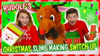 RUDOLF'S SLYME MAKING SWITCH UP CHALLENGE | We Are The Davises