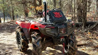 Riding my Honda after bad rain storm! (SUPER MUDDY)