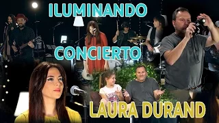 Iluminando el concierto del disco de Laura Durand