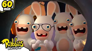 RABBIDS INVASION | 1H Compilation Rocket Rabbid | Cartoon For Kids