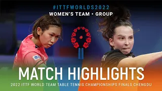 Highlights | Hitomo Sato (JPN) vs Katarzyna Wegrzyn (POL) | WT Grps | #ITTFWorlds2022