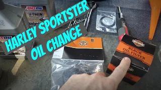 2003 Harley Sportster Oil Change (Engine and Primary)