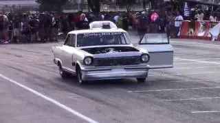 Street Outlaws Jason Thames Justice vs Twin Turbo Nova "The Mistress" at dignight