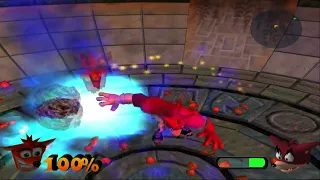 Crash Bandicoot:The Wrath of Cortex - Rumble on the Rocks - Rocco Boss Fight (No Damage)