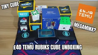 £40 TEMU RUBIKS CUBE UNBOXING!! WAS IT WORTH IT??