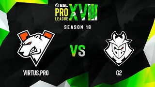 Virtus.pro vs G2 | Map 1 Mirage | ESL Pro League Season 18