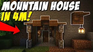 Build This EPIC Minecraft Mountain House in Just 4 Minutes!